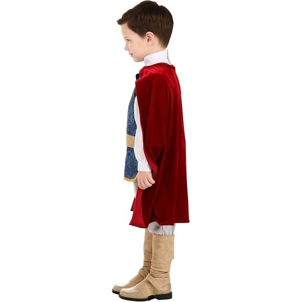 Toddler Snow White The Prince Costume Fairytale Halloween Dress Up Blue Red - Picture 3 of 4